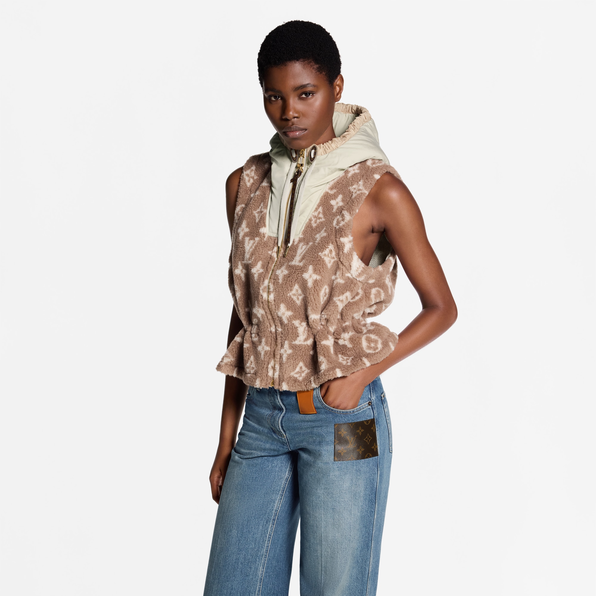 Monogram Fleece Gilet - Women - Ready-to-Wear | LOUIS VUITTON ®
